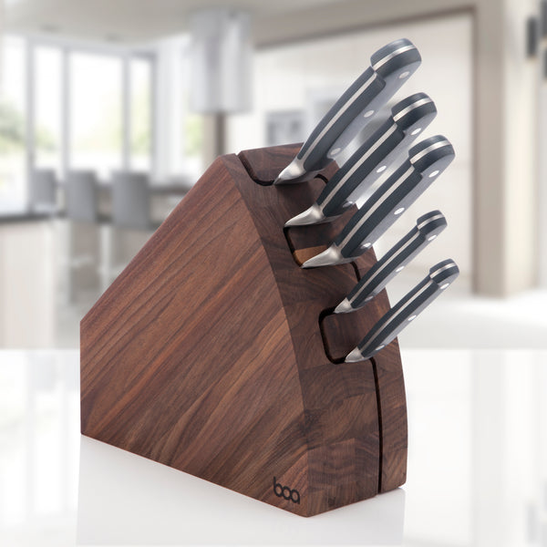 New WILTSHIRE Staysharp Premium Radius 6pc Knife Block Set Built